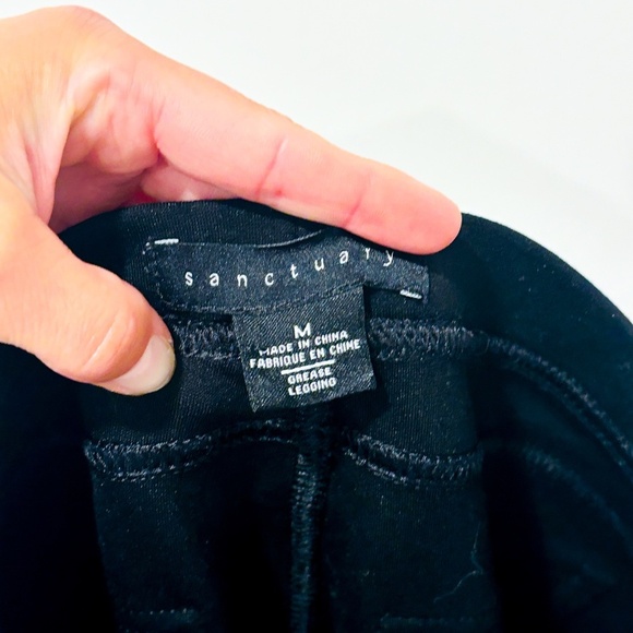 SANCTUARY Black high-rise pull-on jeggings | Stretch denim slim fit | Medium * - Picture 4 of 8